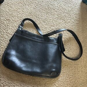 Vintage Coach Black Leather Ergo Hobo Bag